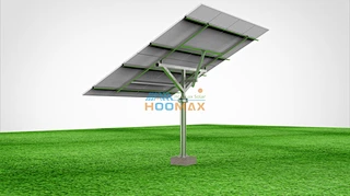 Adjustable tilt angle and rotable pole mounting system